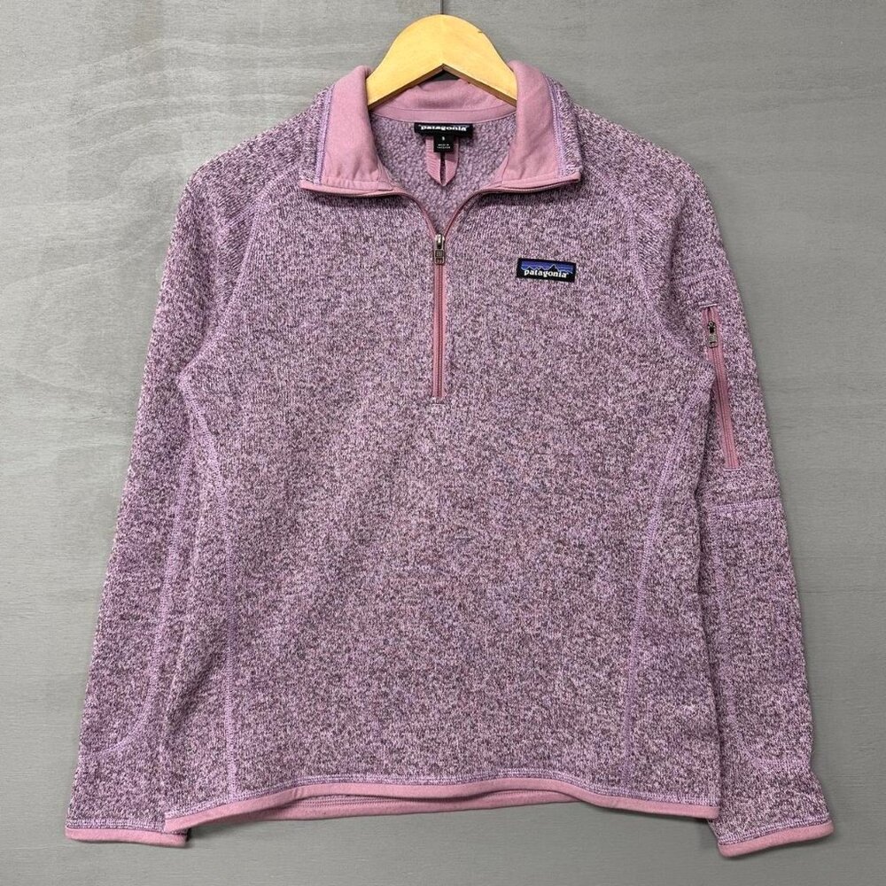 Pink Patagonia Better Sweater Pullover 1/4 Zip Fleece Jacket Small